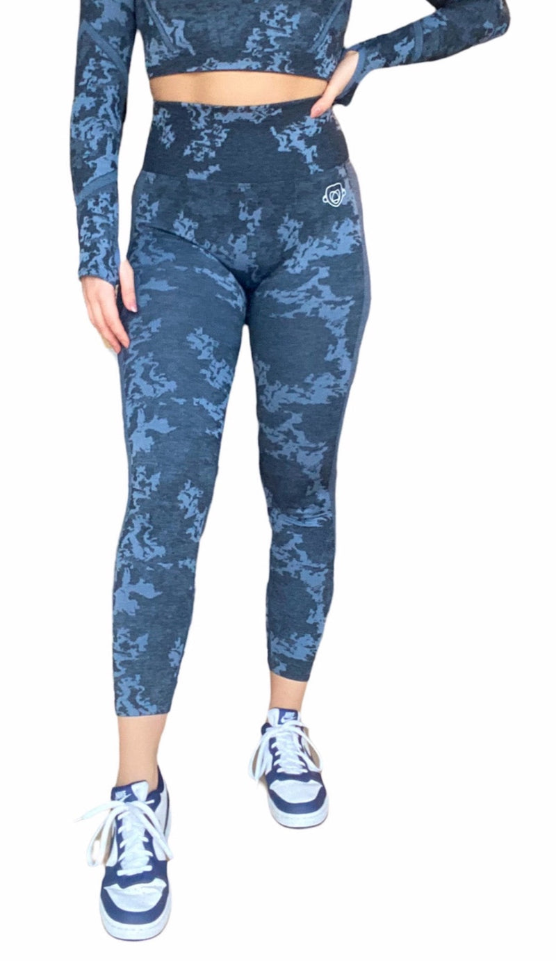 Army Blue Camo Legging